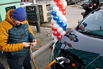 Новую заправку для электромобилей открыли в Хабаровске