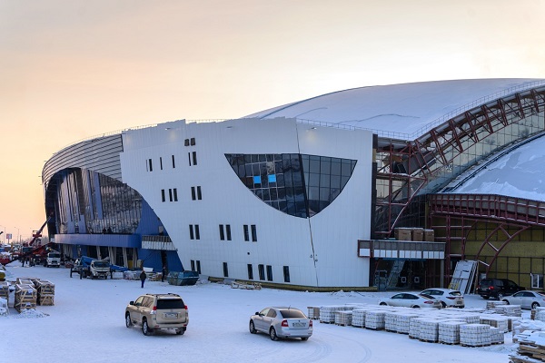 Крытый ледовый дворец планируют сдать в августе в Иркутске
