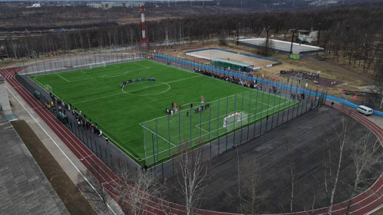 Отремонтированный по «единой субсидии» стадион открыли в Хабаровском крае 