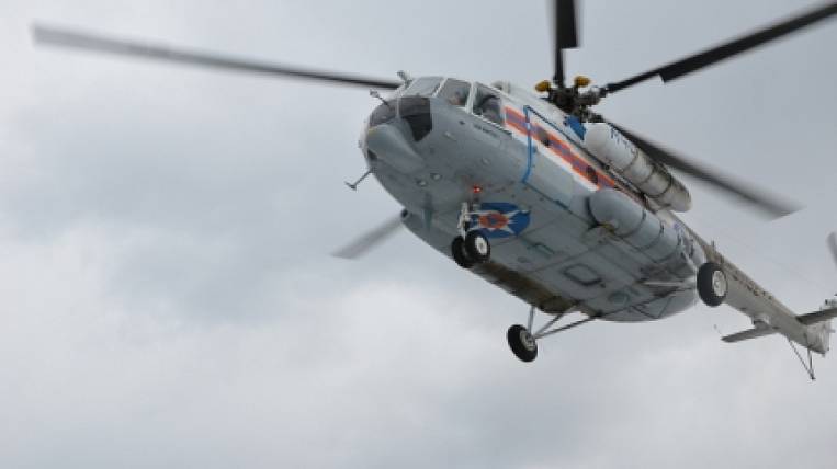 Для тушения лесных пожаров потребовался вертолет МЧС в Забайкалье